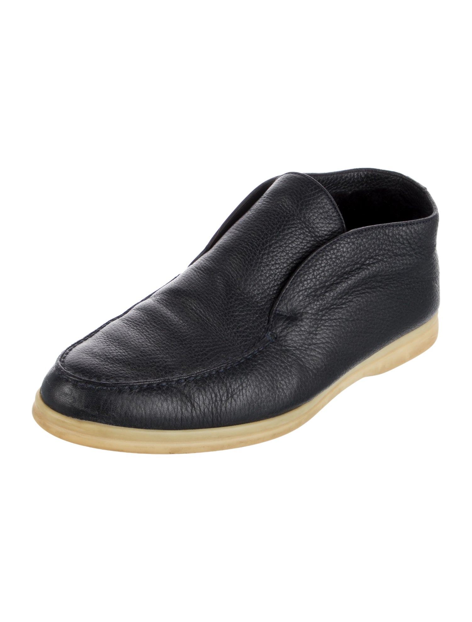 Loro Piana Open Walk Leather Loafers