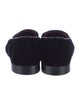 Loro Piana Velvet Embroidered Accent Loafers