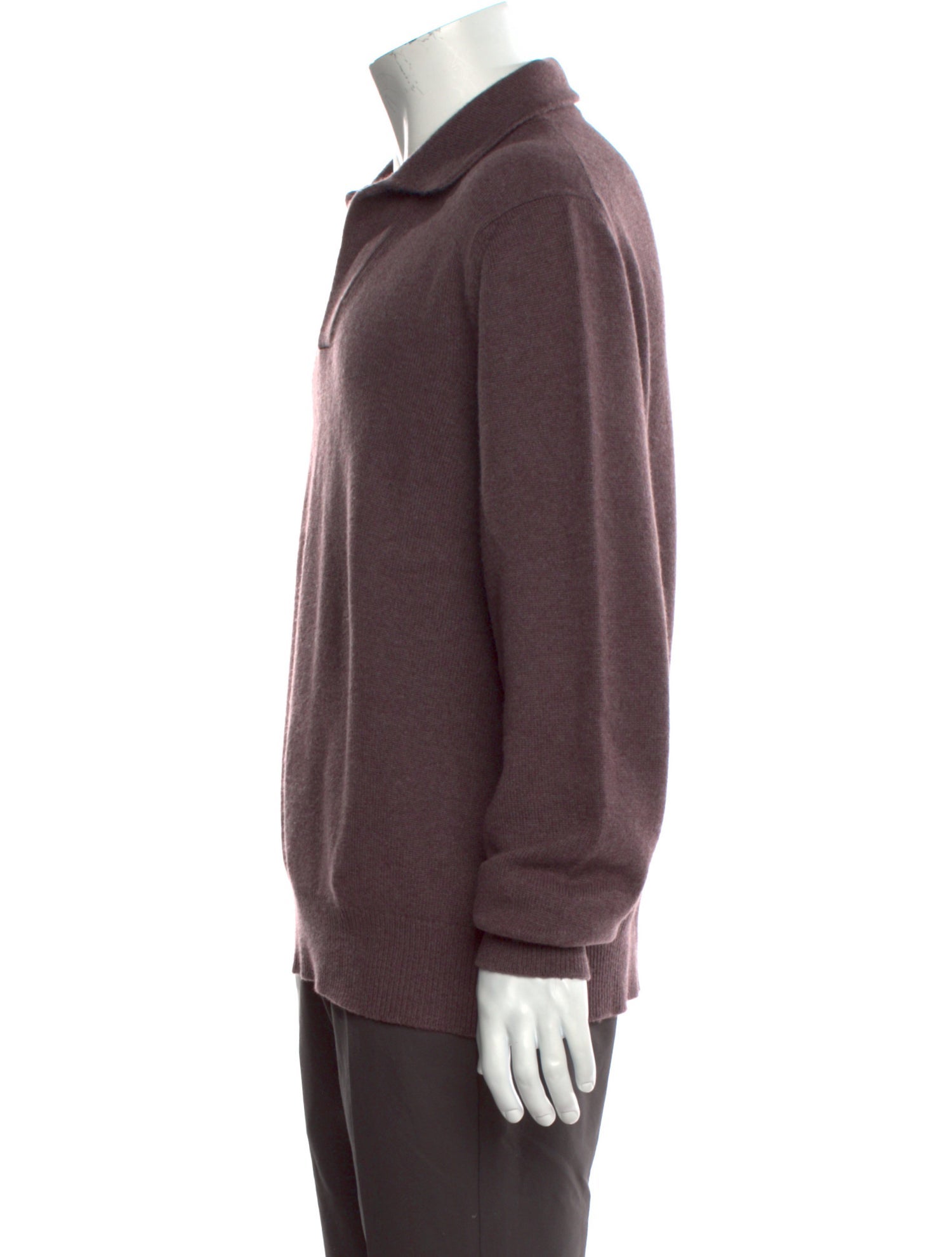 Loro Piana Baby Cashmere V-Neck Polo Sweater