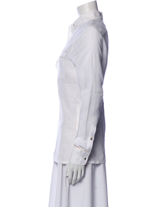 Loro Piana Linen Long Sleeve Polo