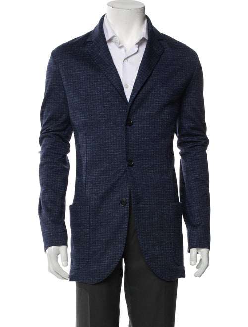 Loro Piana Cashmere Leather Trim Embellishment Blazer