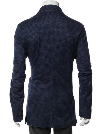 Loro Piana Cashmere Leather Trim Embellishment Blazer