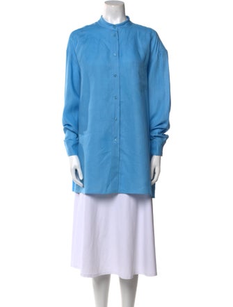 Loro Piana Linen Mock Neck Tunic