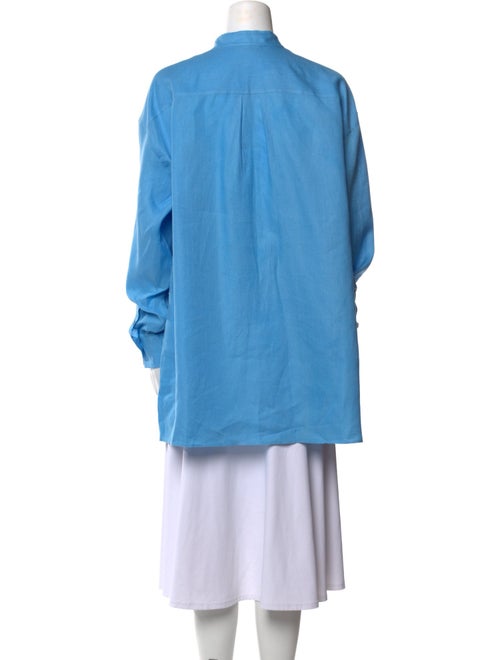 Loro Piana Linen Mock Neck Tunic
