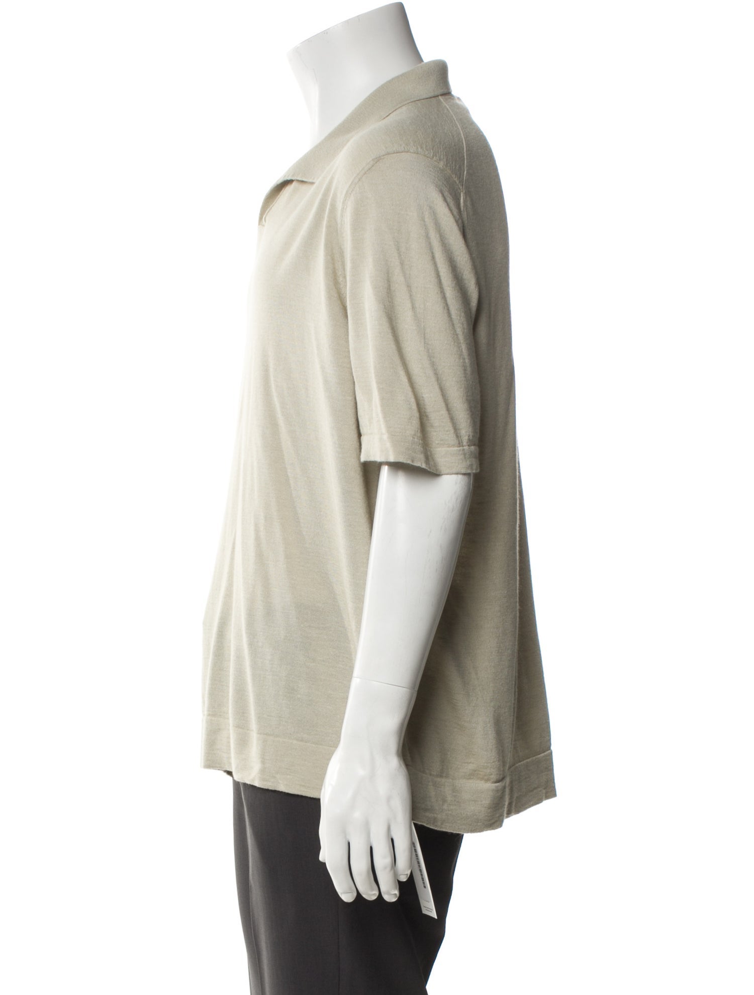 Loro Piana Silk Collar Polo Sweater