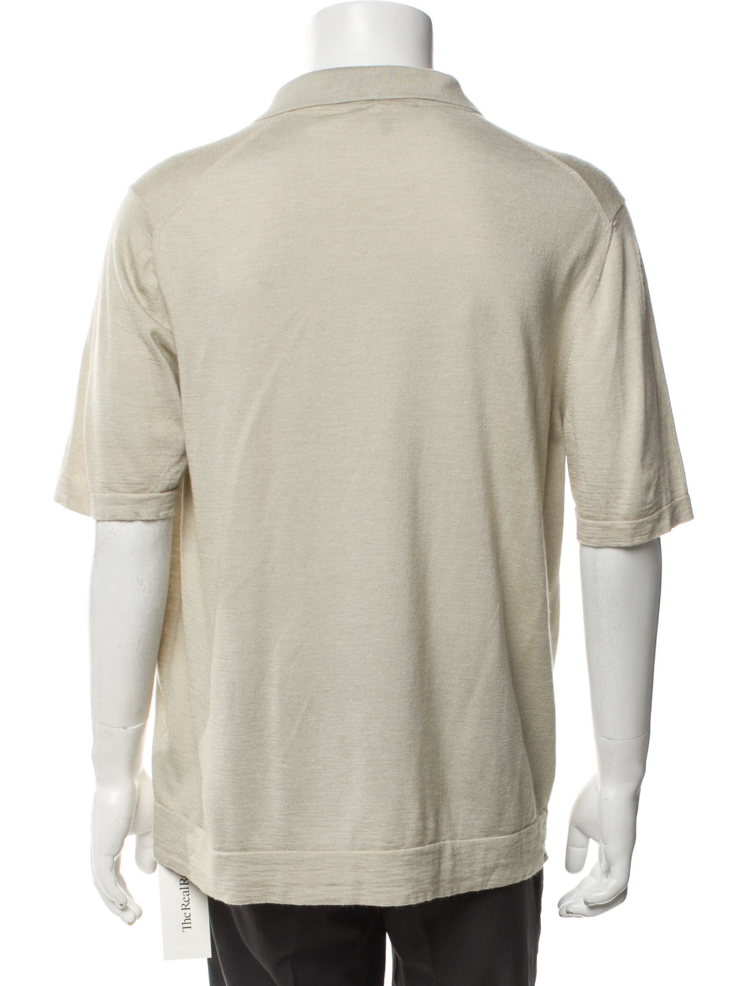 Loro Piana Silk Collar Polo Sweater