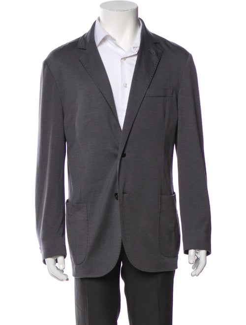 Loro Piana Cashmere Leather Trim Embellishment Blazer