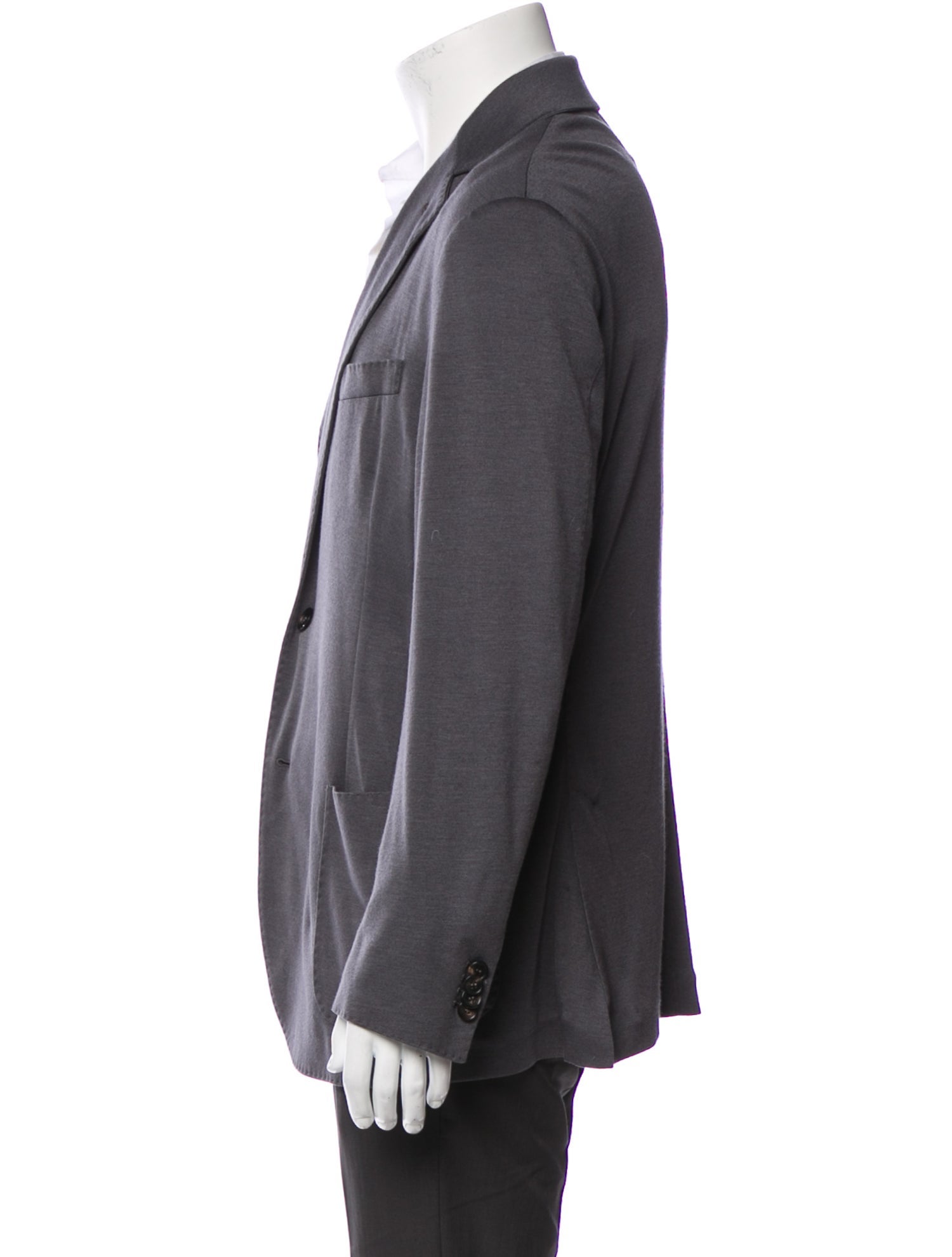 Loro Piana Cashmere Leather Trim Embellishment Blazer