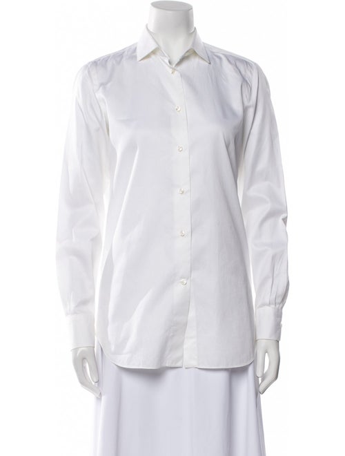 Loro Piana Long Sleeve Button-Up Top