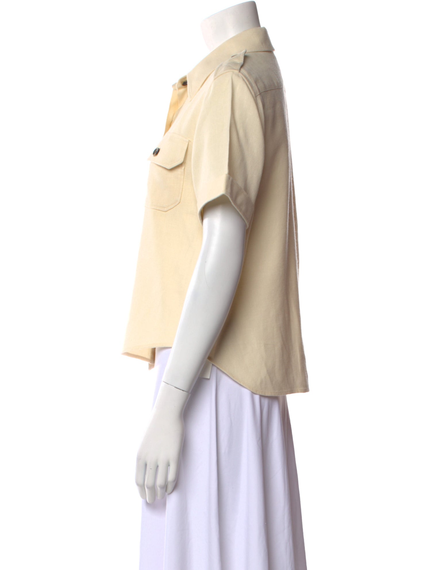 Loro Piana Annalisa Linen Button-Up Top