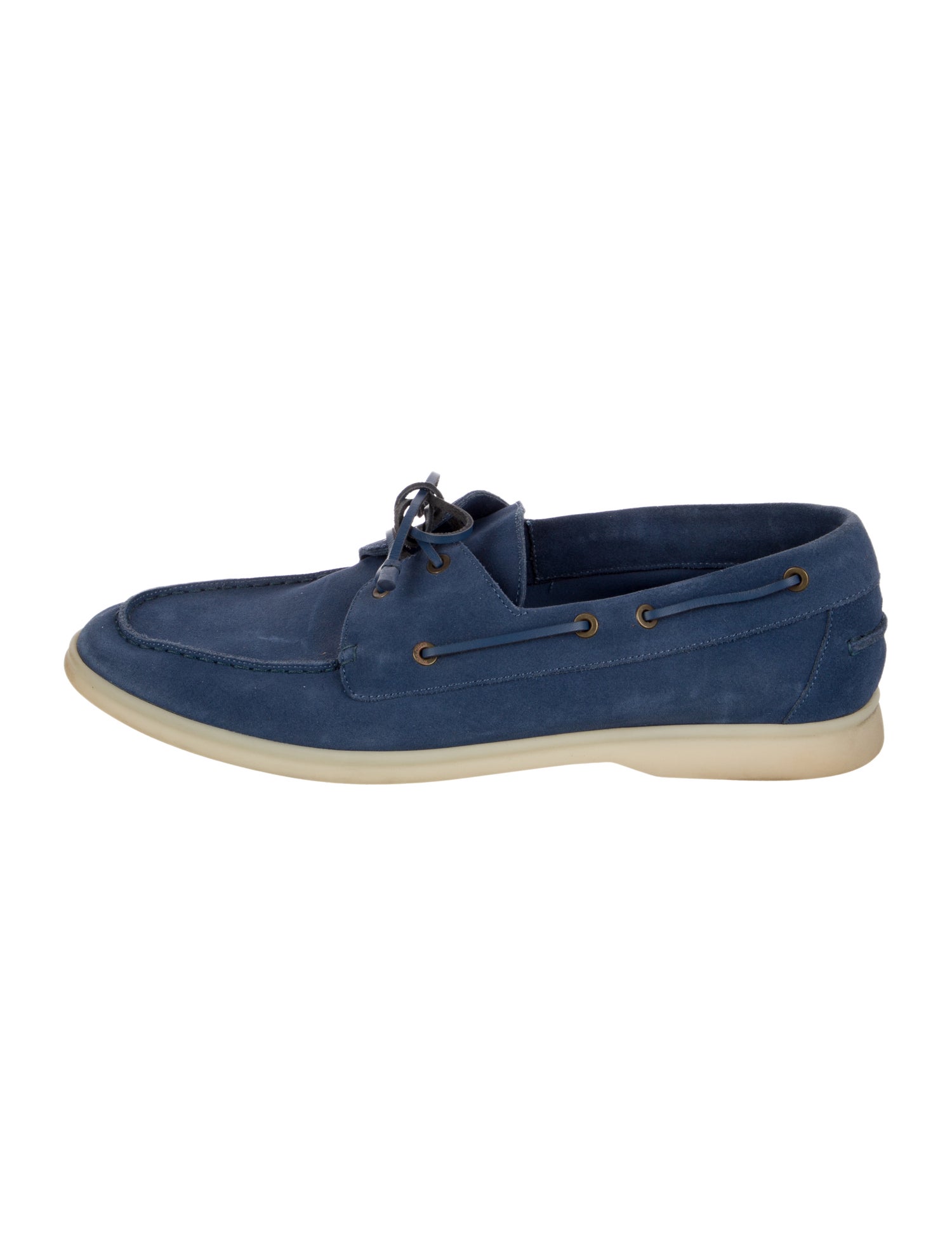 Loro Piana Sea-Sail Walk Suede Boat Shoes