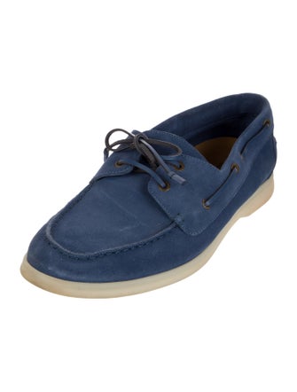 Loro Piana Sea-Sail Walk Suede Boat Shoes