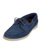 Loro Piana Sea-Sail Walk Suede Boat Shoes