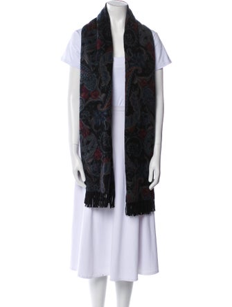 Loro Piana Cashmere Paisley Print Scarf