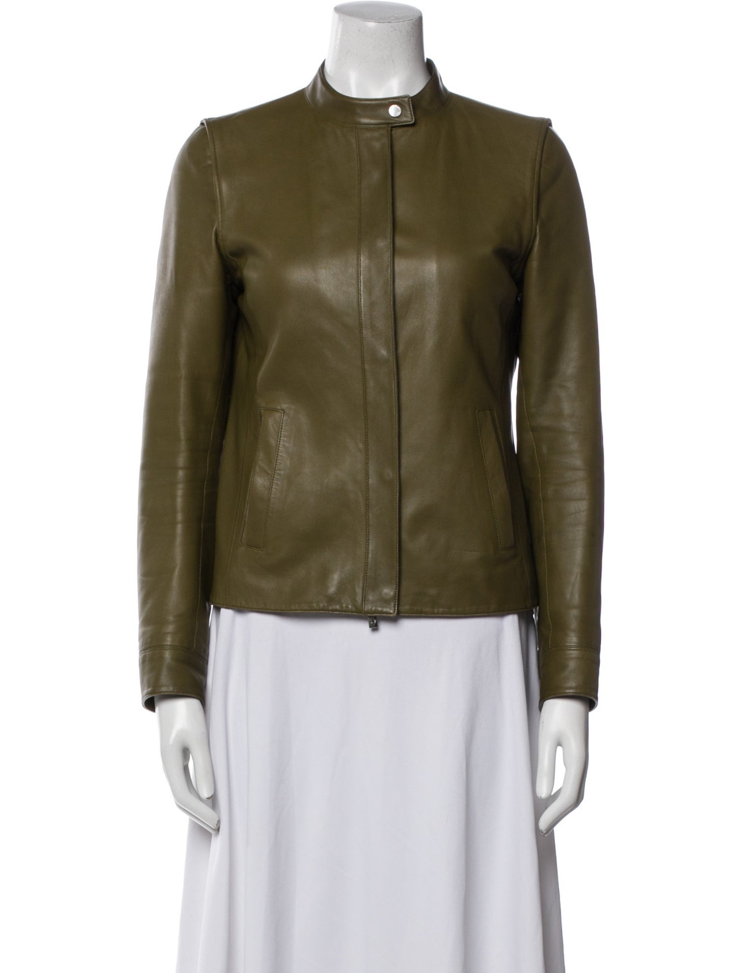 Loro Piana Convertible Leather Biker Jacket
