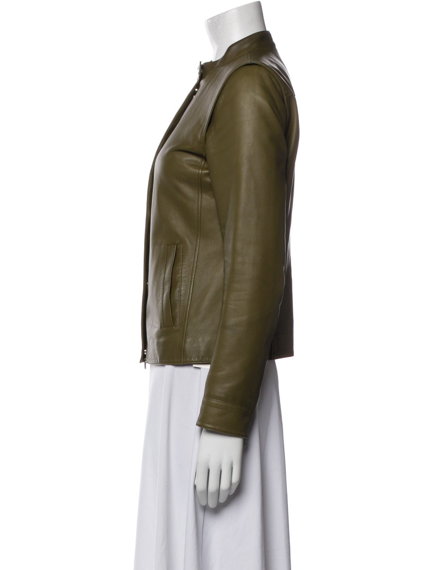 Loro Piana Convertible Leather Biker Jacket