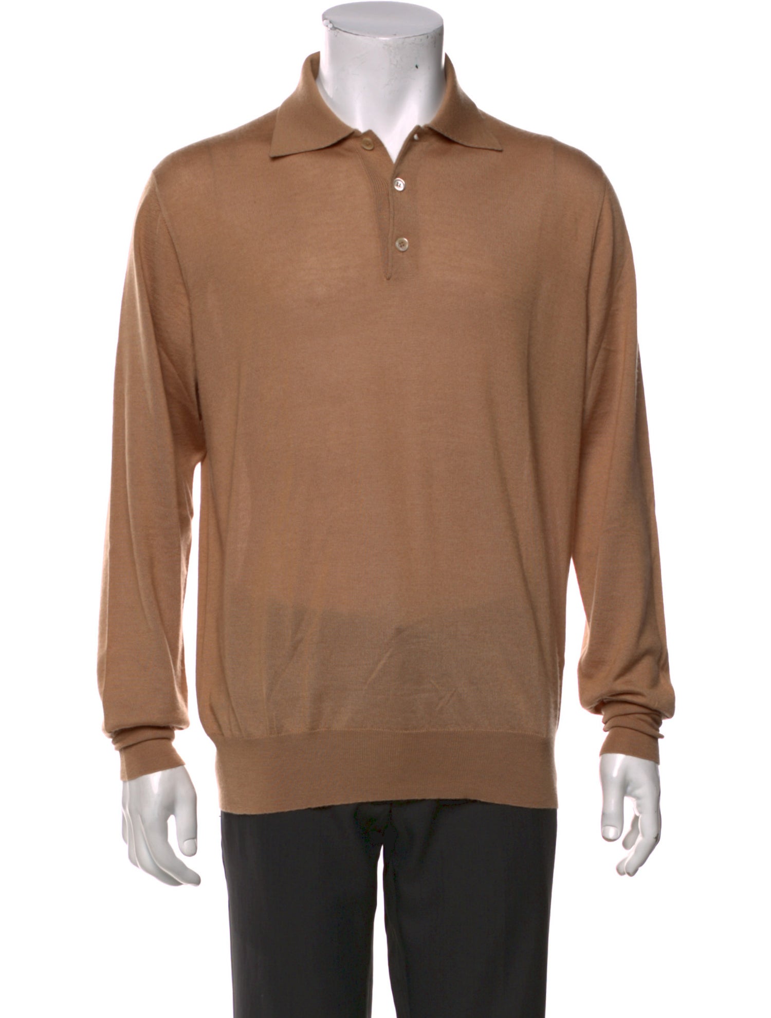 Loro Piana Cashmere Collar Polo Sweater