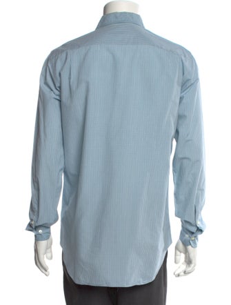 Loro Piana Plaid Print Long Sleeve Shirt