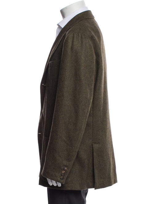 Loro Piana Cashmere Tweed Pattern Peacoat