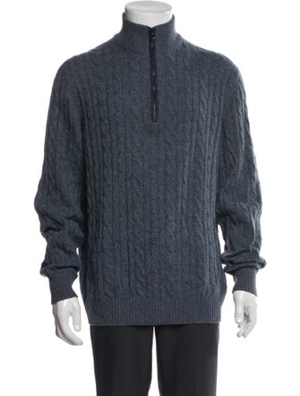 Loro Piana Cashmere Mock Neck Pullover