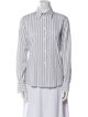 Loro Piana Striped Long Sleeve Button-Up Top
