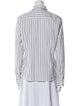 Loro Piana Striped Long Sleeve Button-Up Top
