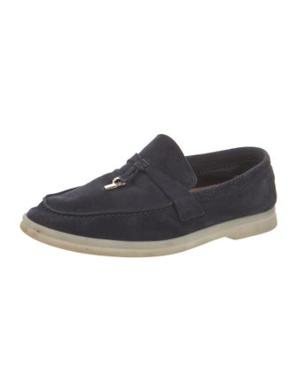 Loro Piana Summer Walk Charms Suede Loafers