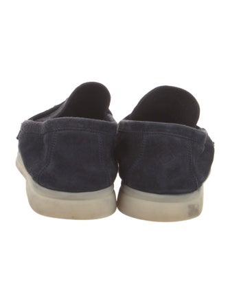 Loro Piana Summer Walk Charms Suede Loafers