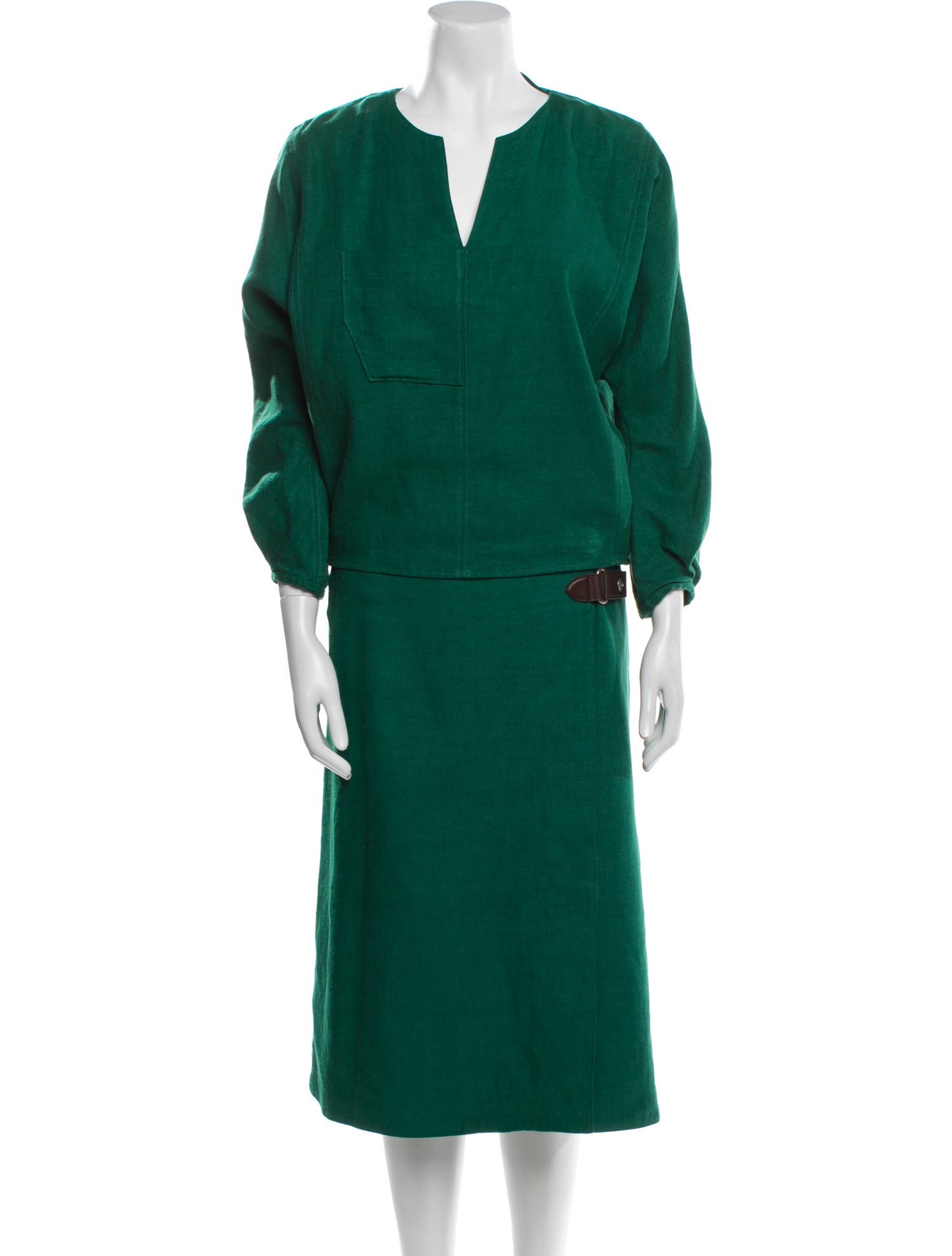 Loro Piana Arsene Linen Skirt Set