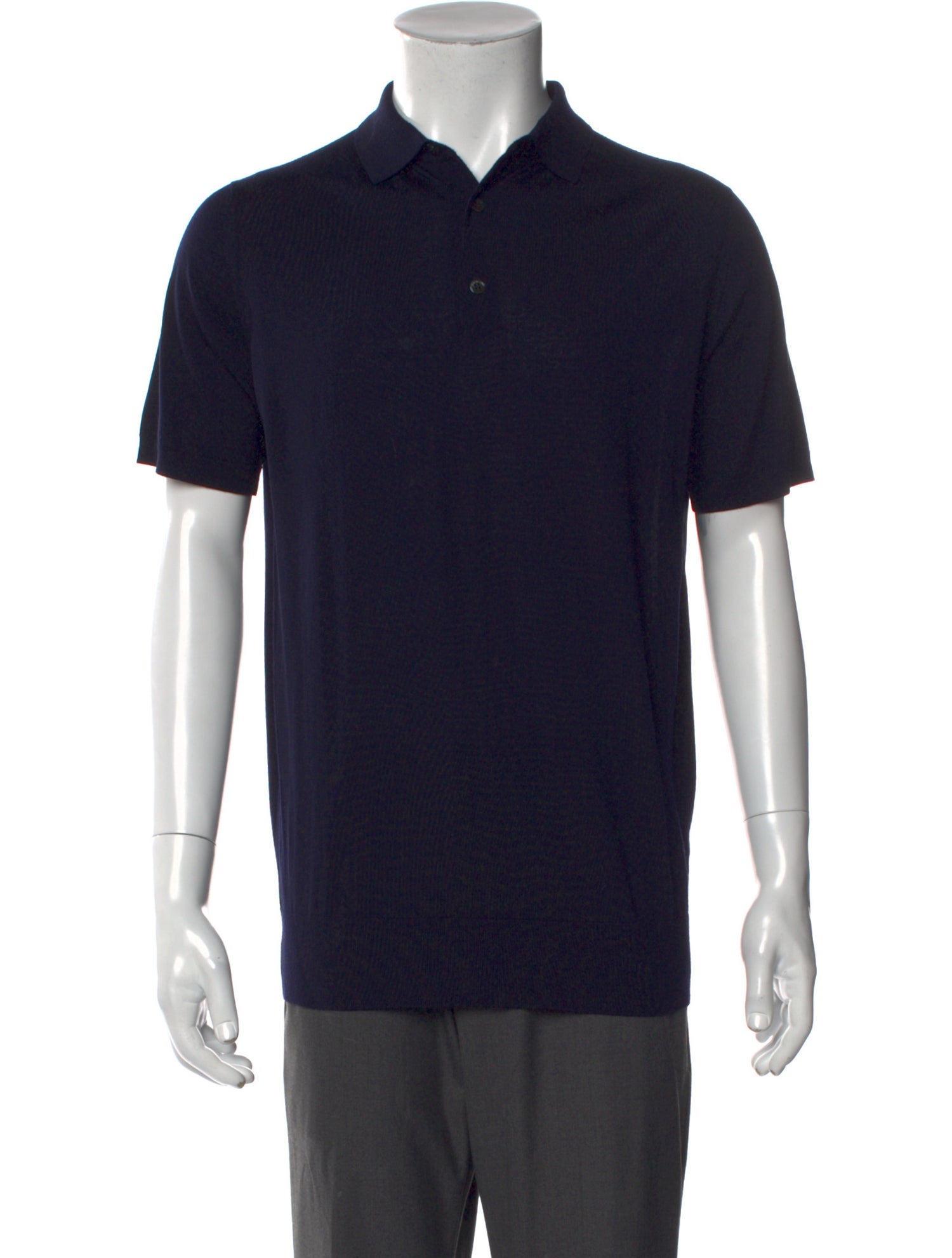 Loro Piana Virgin Wool Collar Polo Shirt
