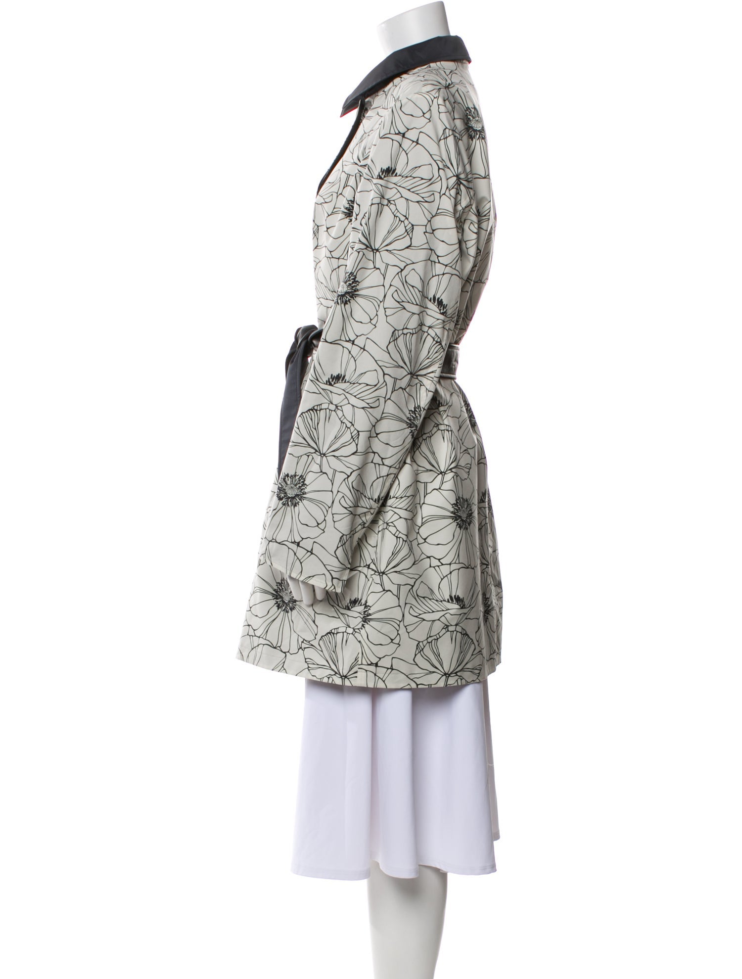 Loro Piana Rain System Tweed Pattern Trench Coat w/ Tags