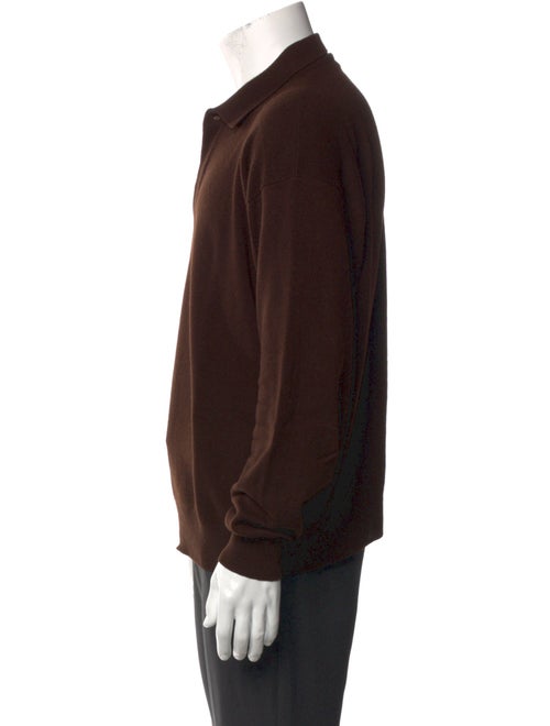 Loro Piana Cashmere Mock Neck Polo Sweater