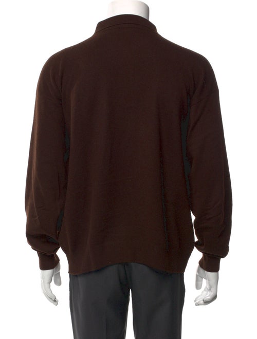 Loro Piana Cashmere Mock Neck Polo Sweater