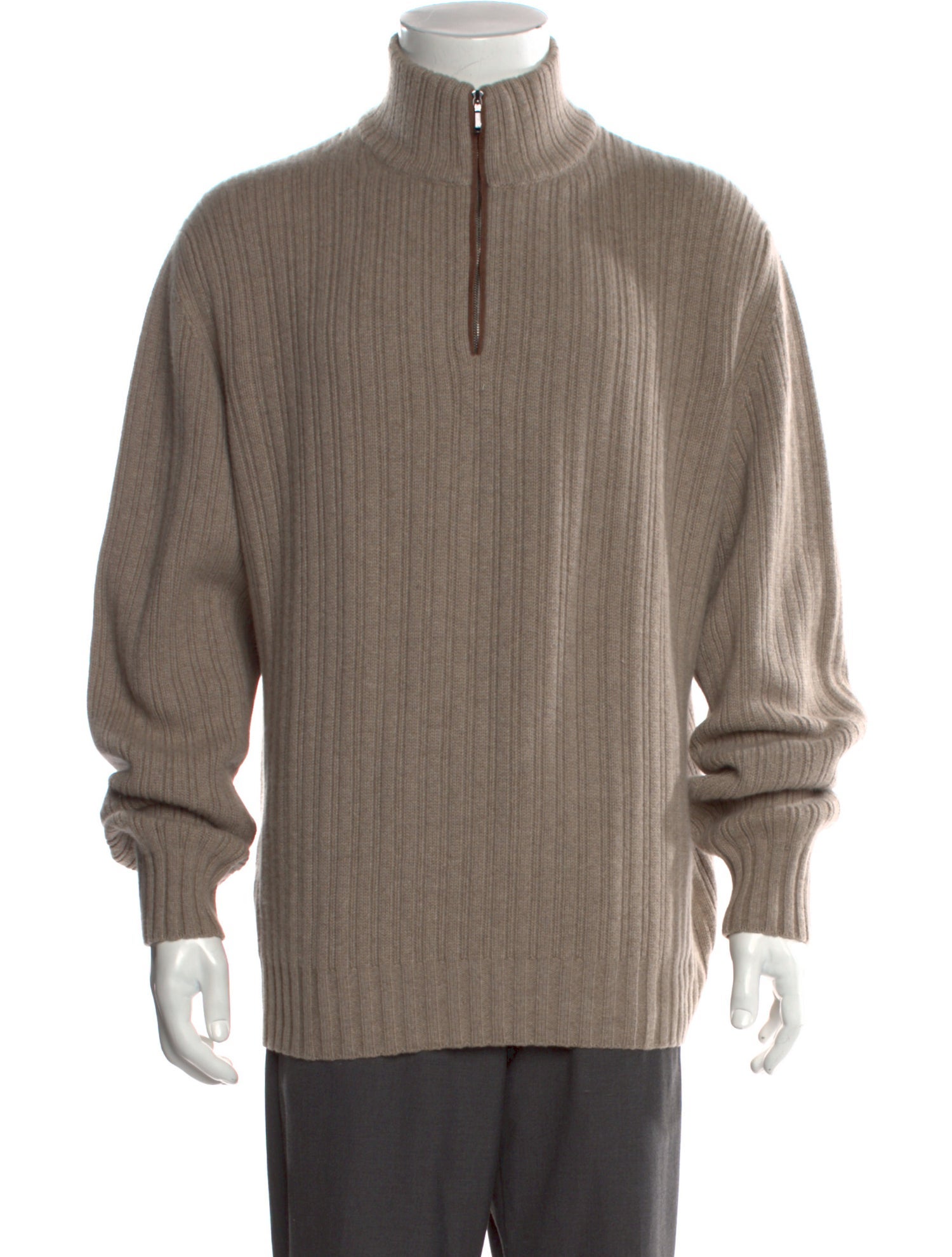 Loro Piana Baby Cashmere Mock Neck Pullover