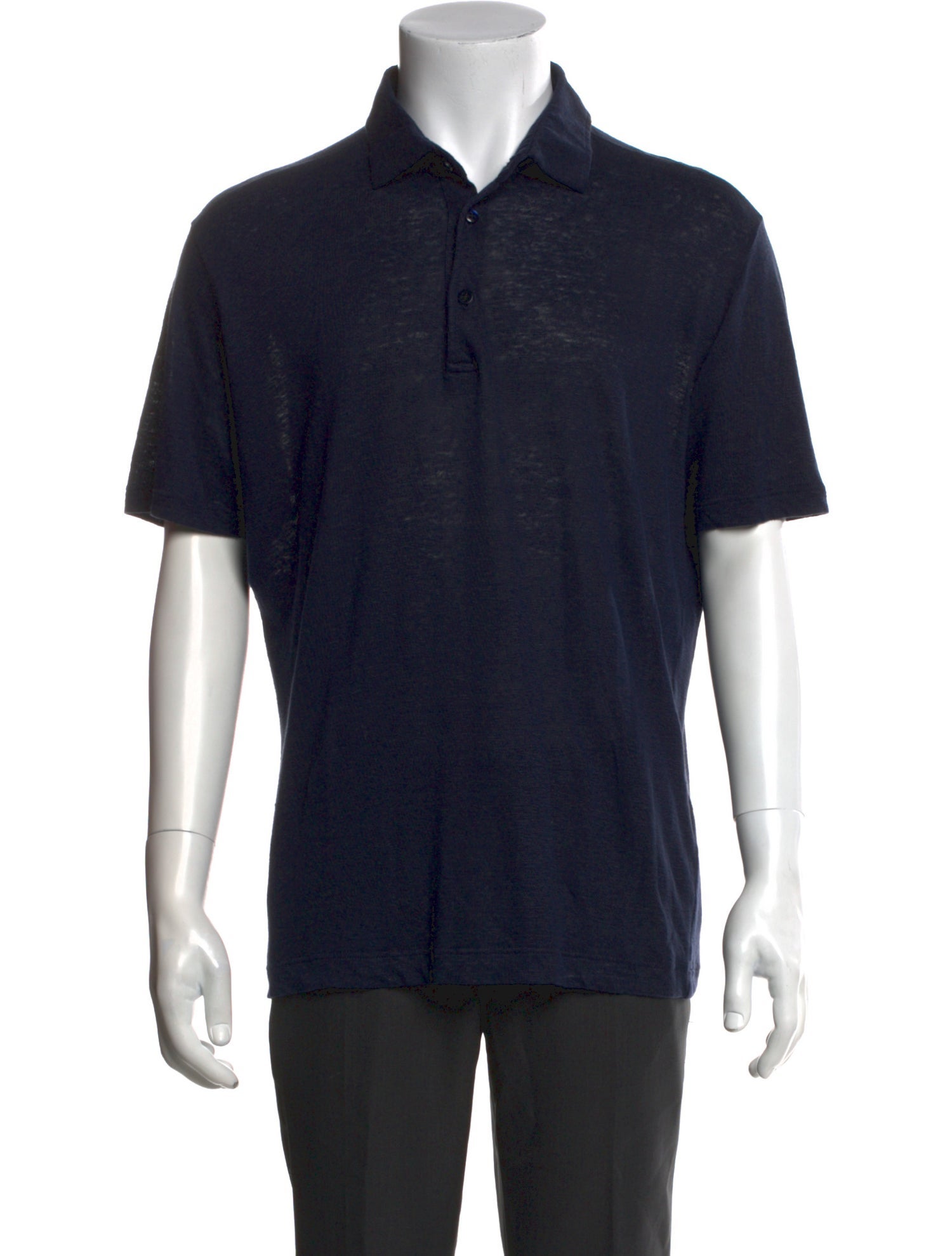 Loro Piana Linen Collar Polo Shirt