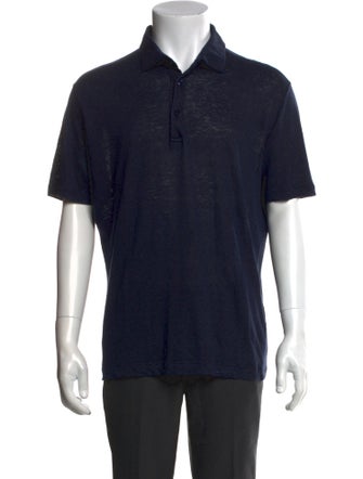 Loro Piana Linen Collar Polo Shirt