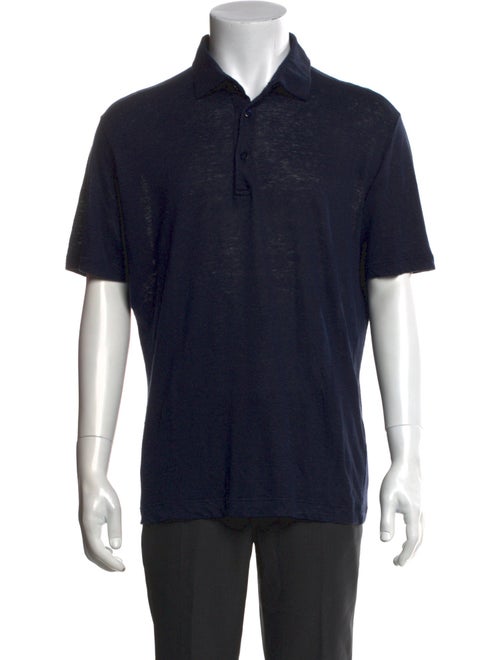 Loro Piana Linen Collar Polo Shirt