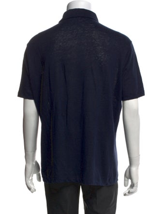 Loro Piana Linen Collar Polo Shirt