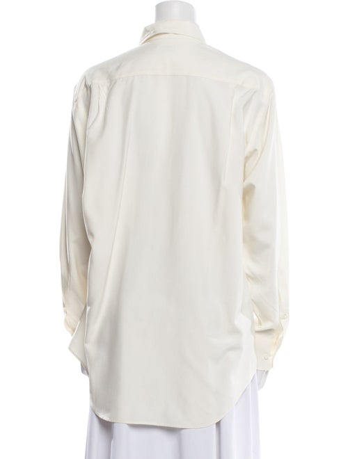 Loro Piana Andre Silk Button-Up Top