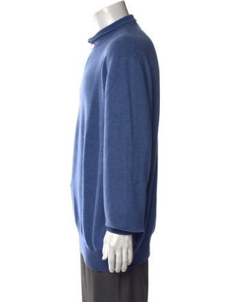 Loro Piana Cashmere Mock Neck Polo Sweater