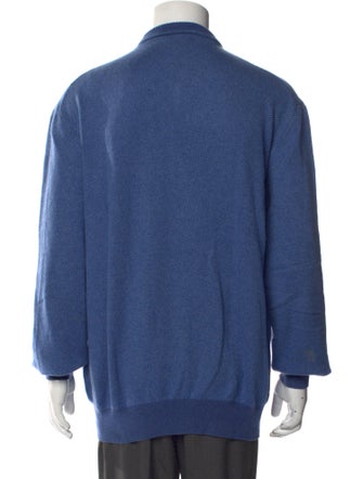 Loro Piana Cashmere Mock Neck Polo Sweater