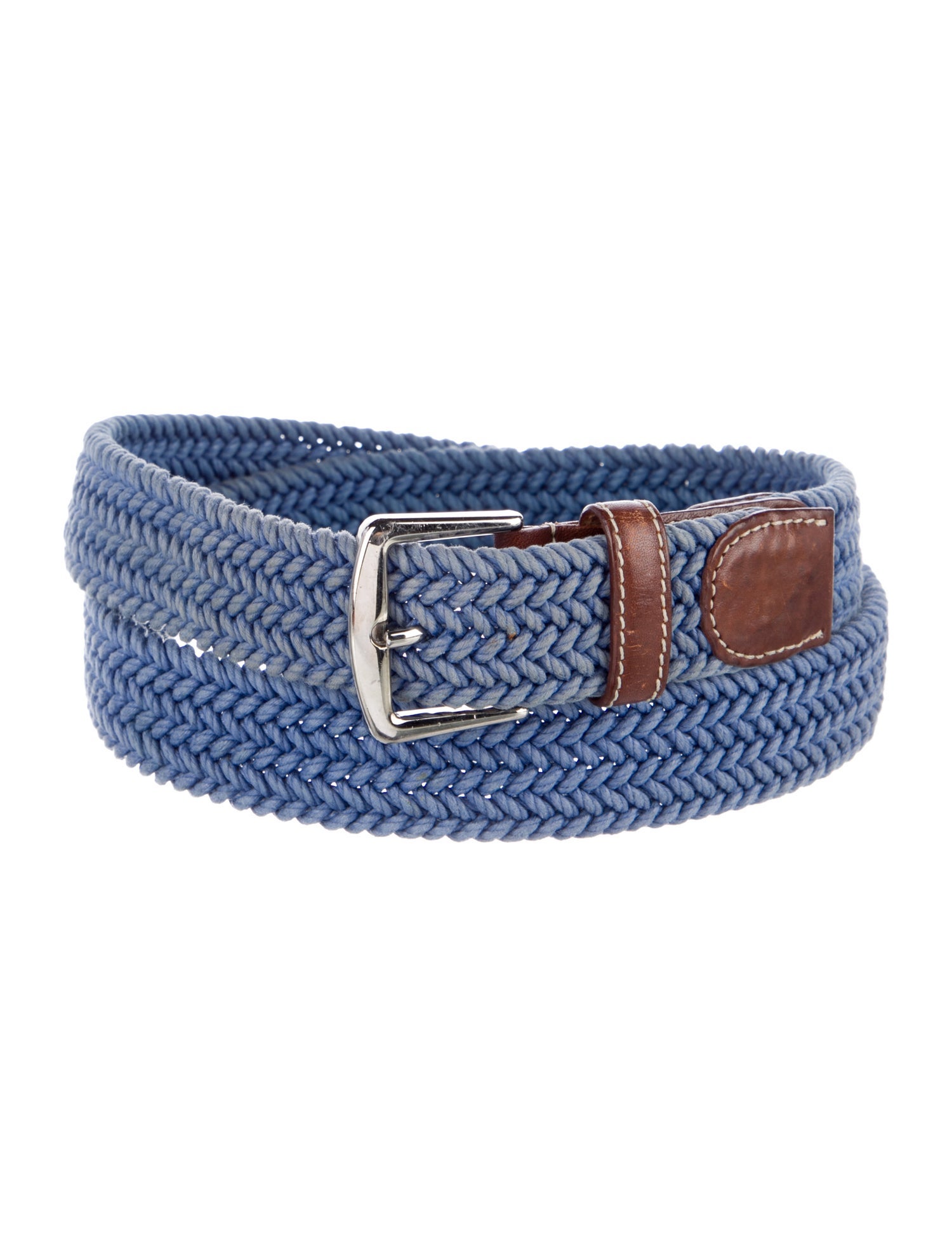 Loro Piana Macramé Leather Trim Embellishment Waist Belt