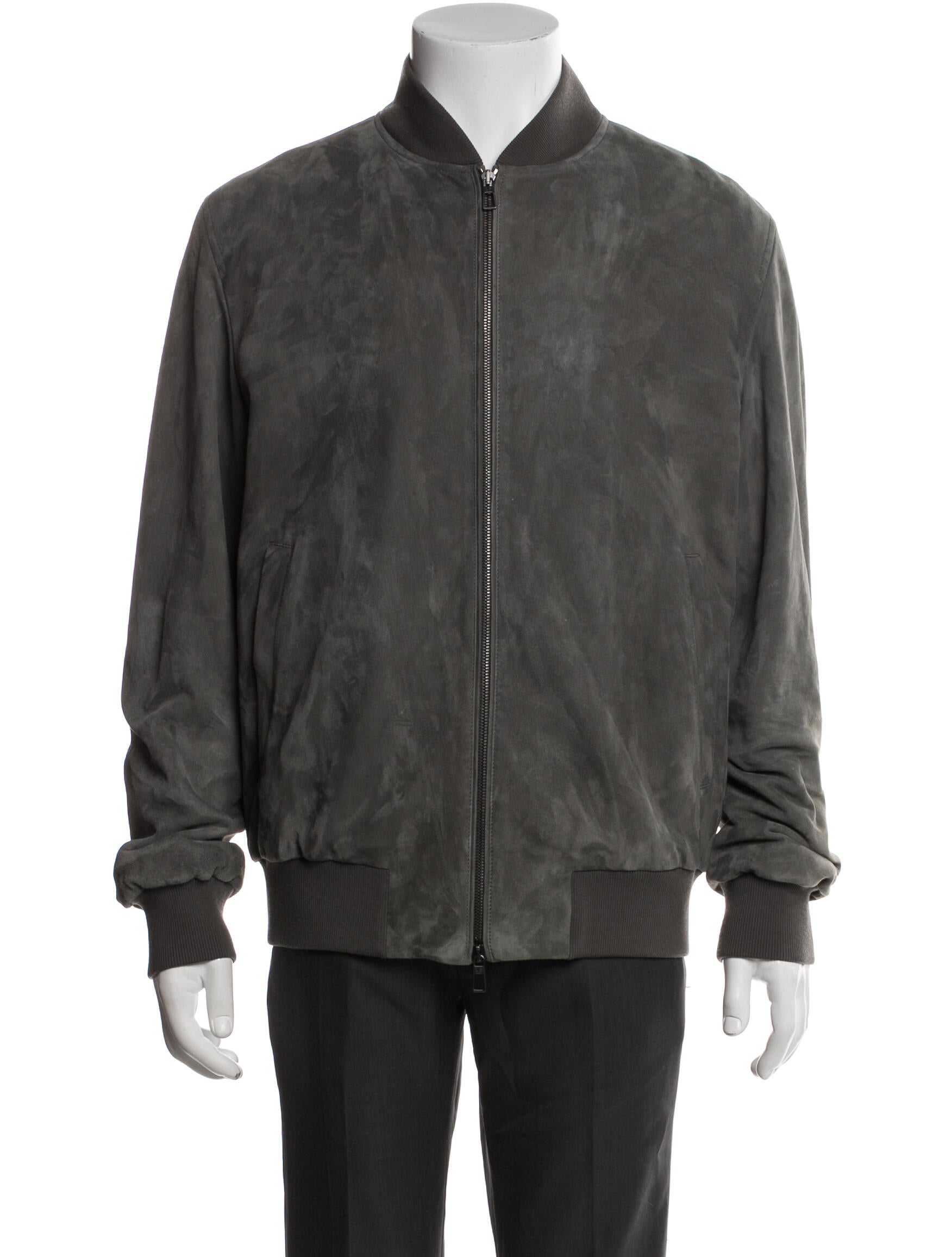 Loro Piana Ivy Bomber Suede Bomber Jacket