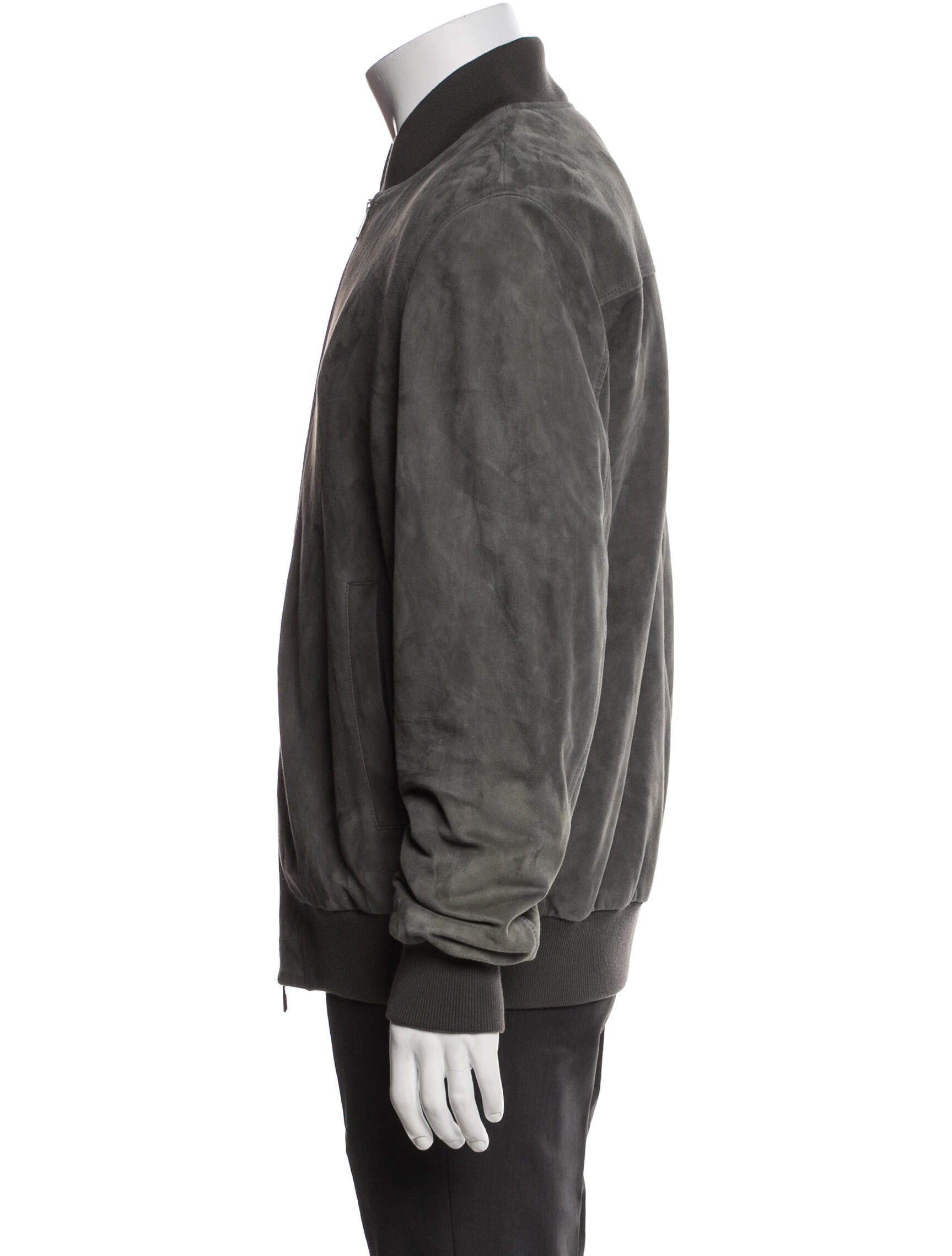 Loro Piana Ivy Bomber Suede Bomber Jacket