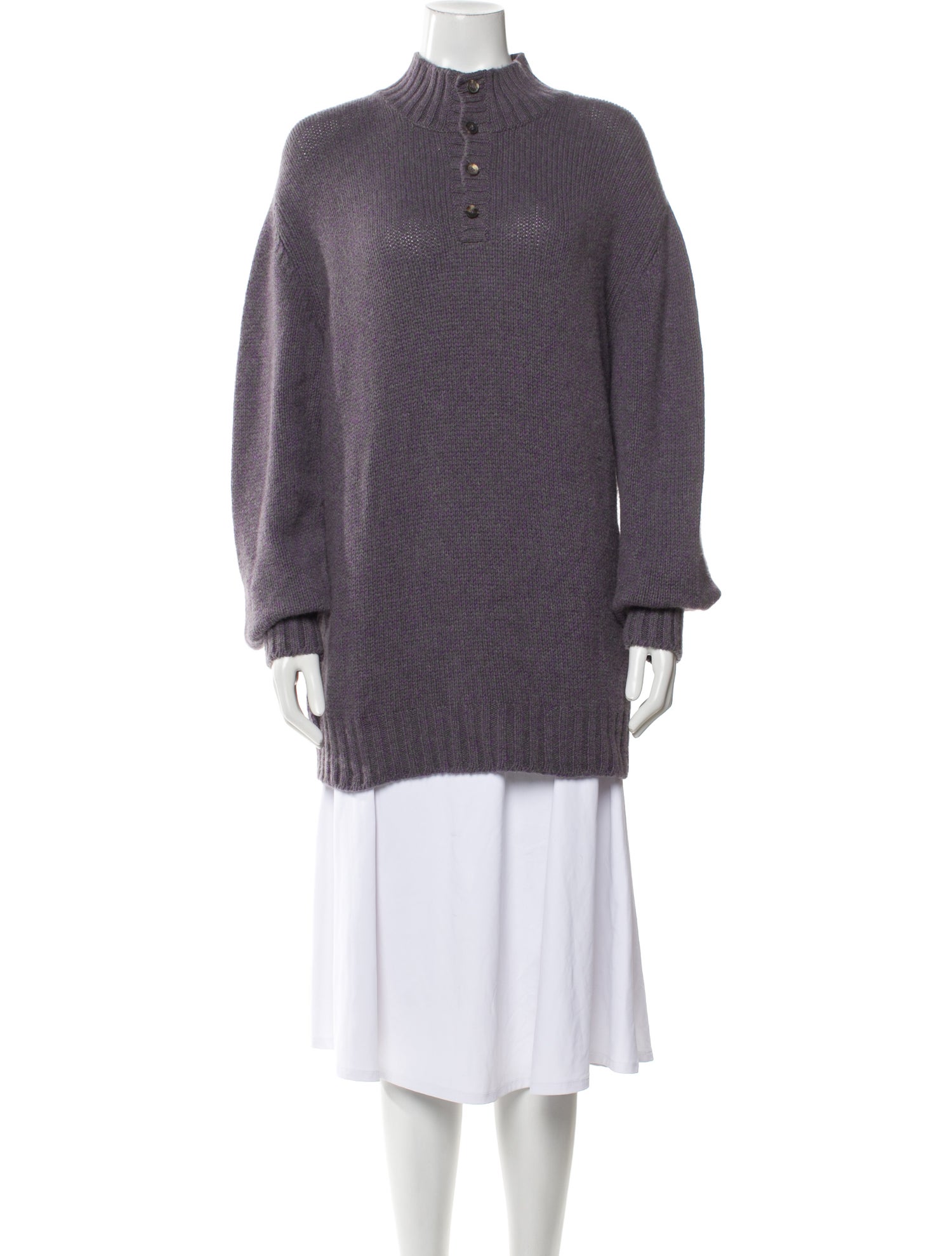 Loro Piana Baby Cashmere Mock Neck Sweater