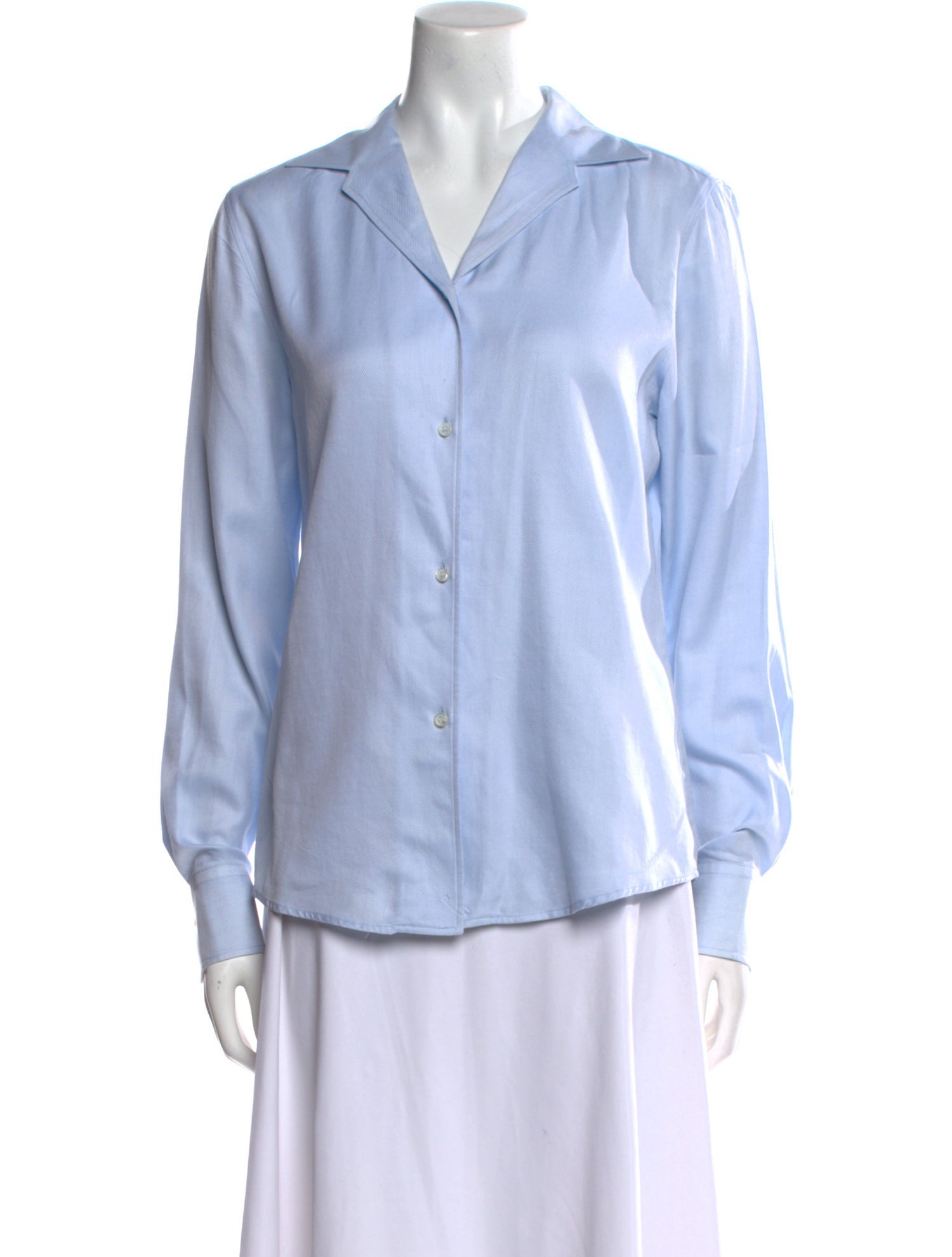 Loro Piana Long Sleeve Button-Up Top