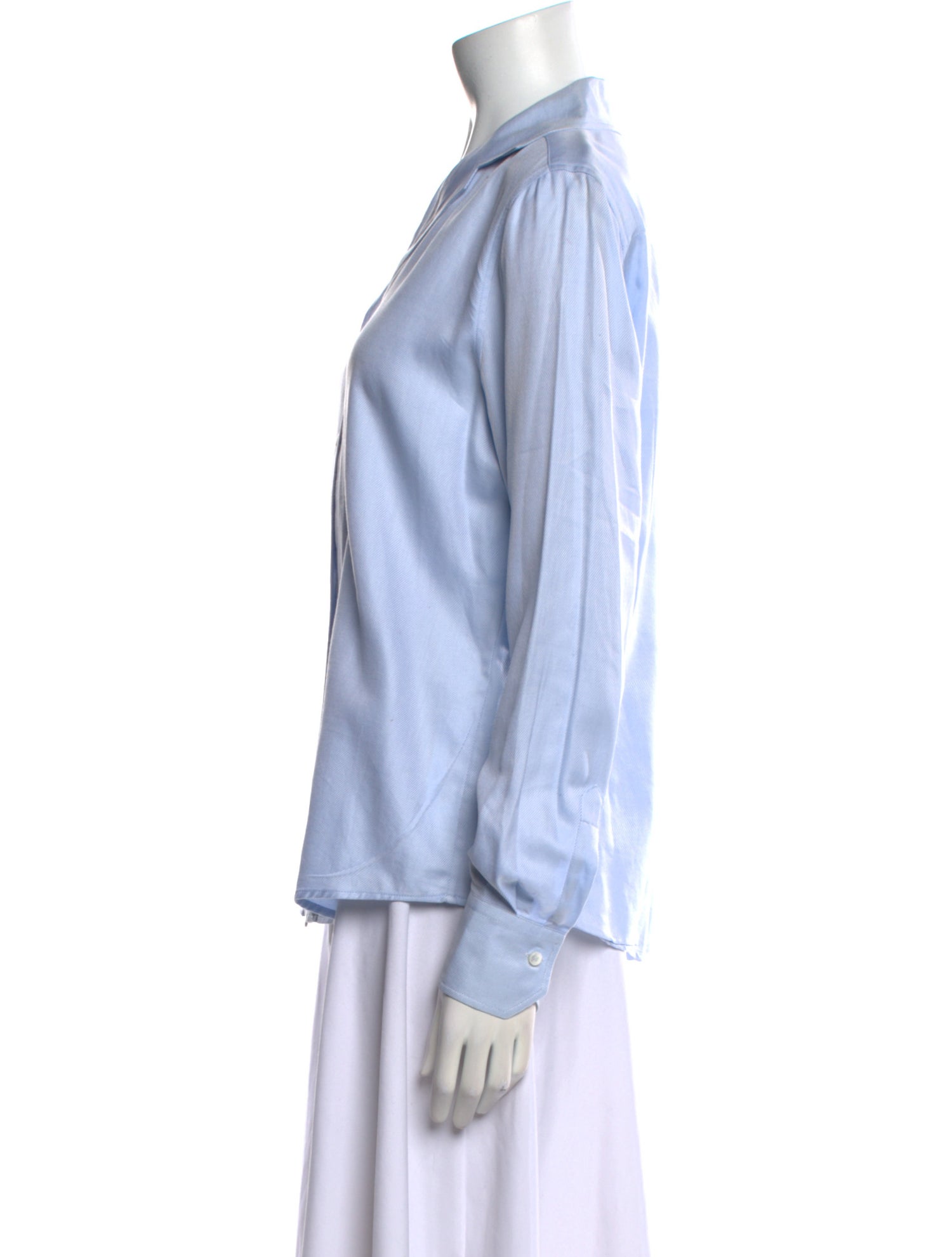 Loro Piana Long Sleeve Button-Up Top