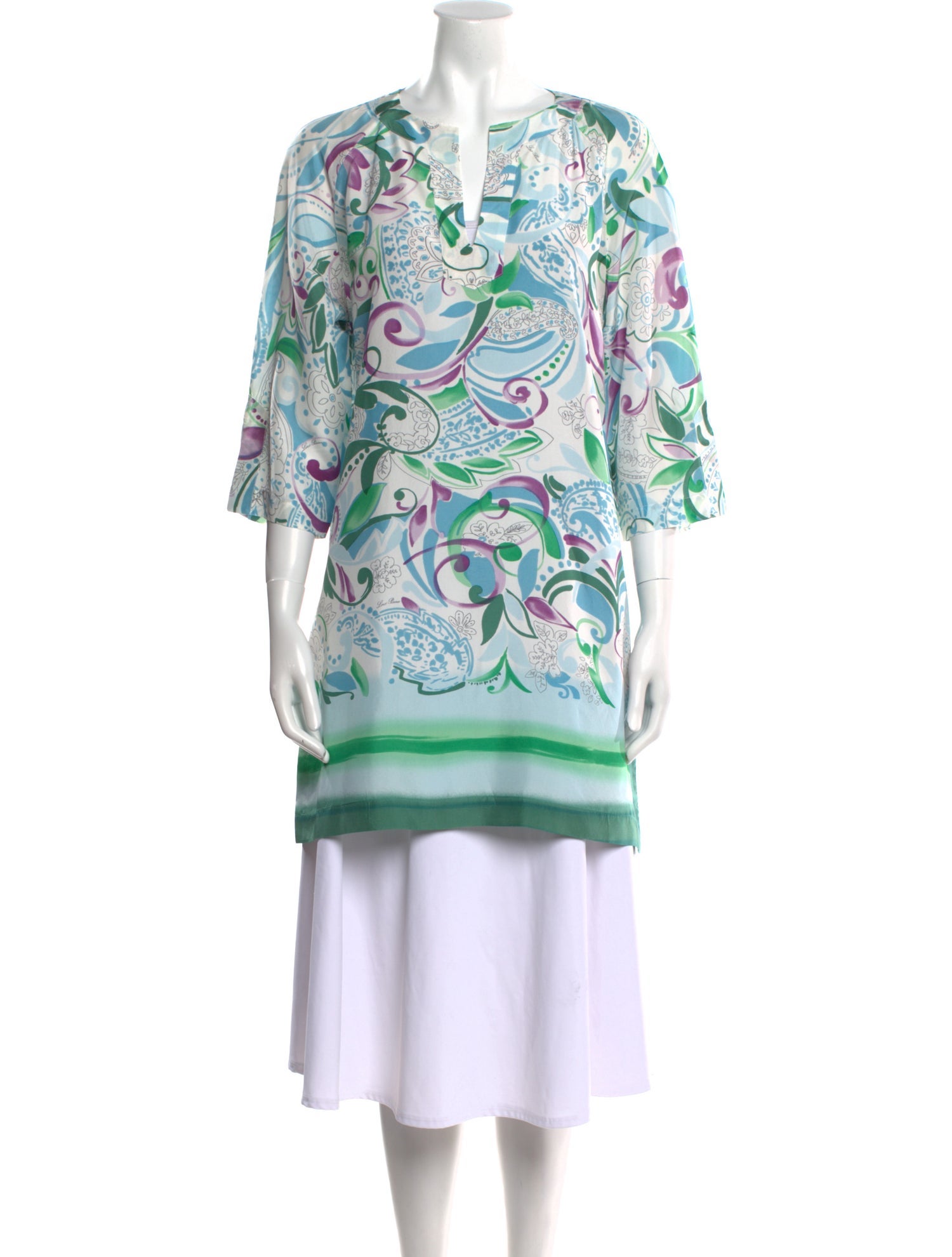 Loro Piana Silk Paisley Print Tunic