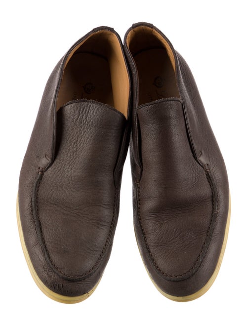 Loro Piana Open Walk Leather Loafers