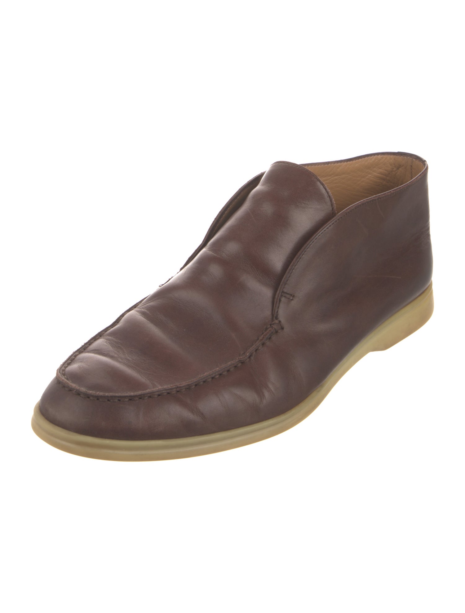 Loro Piana Open Walk Leather Loafers
